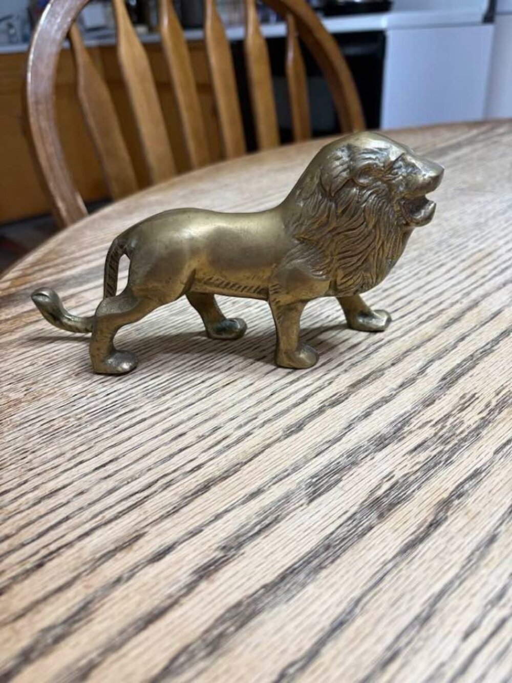 Brass Lion Figurine